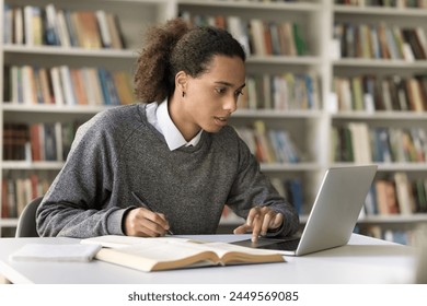 Student writing an academic essay